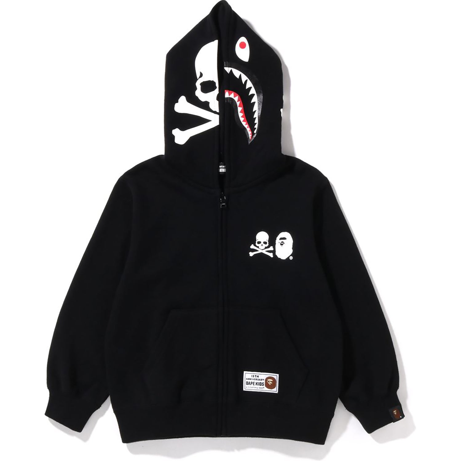 Bape hoodie all black best sale