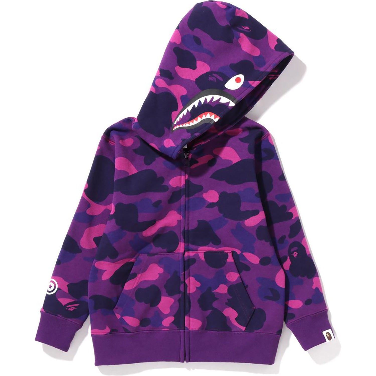 Purple bathing ape hoodie on sale