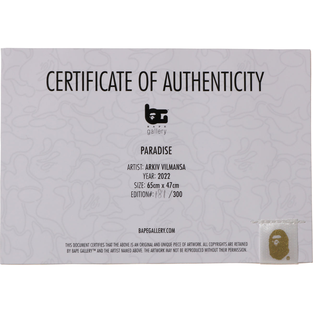 PARADISE by ARKIV VILMANSA