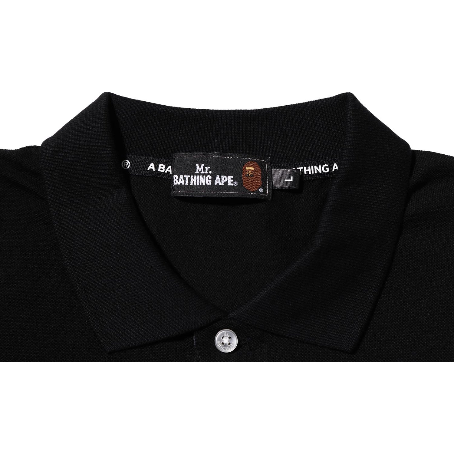 MR. BATHING APE LONG SLEEVE POLO MENS