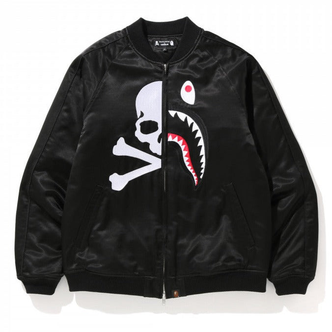 Bape bomber jacket black best sale