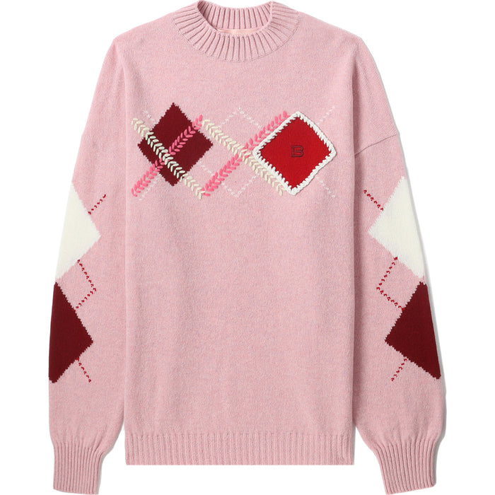 BAPY CHECK SWEATER LADIES