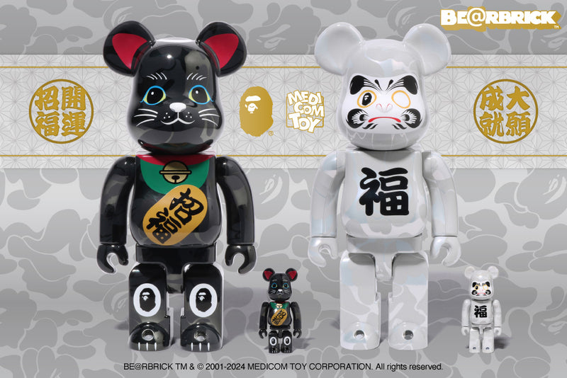 LUCKY BE@RBRICK MANEKINEKO & DARUMA