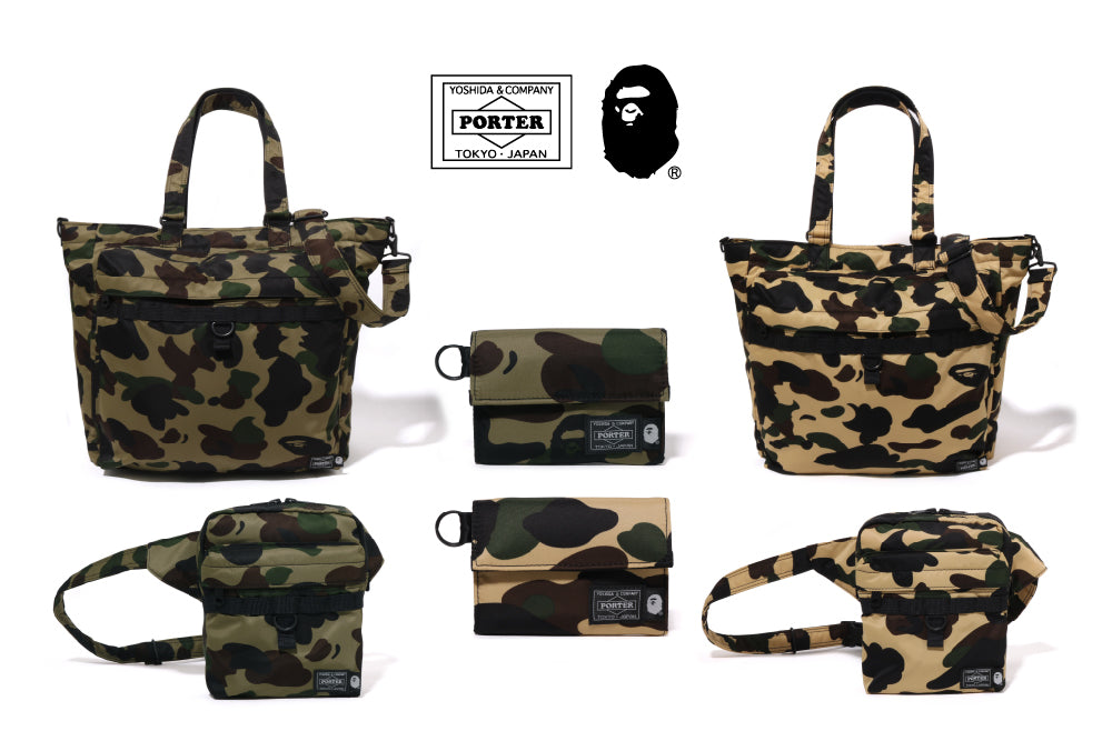 バッグ PORTER 1ST CAMO SACOCHE M A BATHING APE BAPE®︎×PORTER 1ST CAMO COLLECTION | bape.com