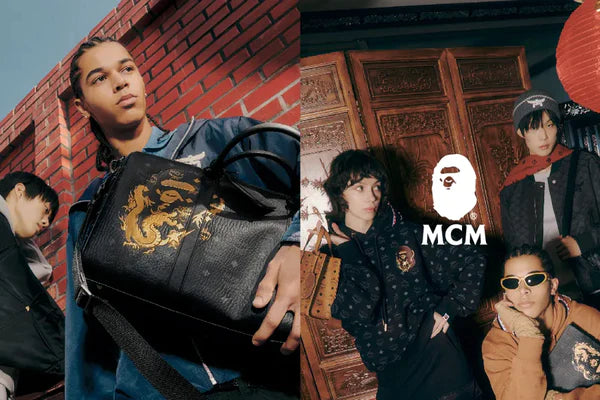 A BATHING APE x MCM us.bape