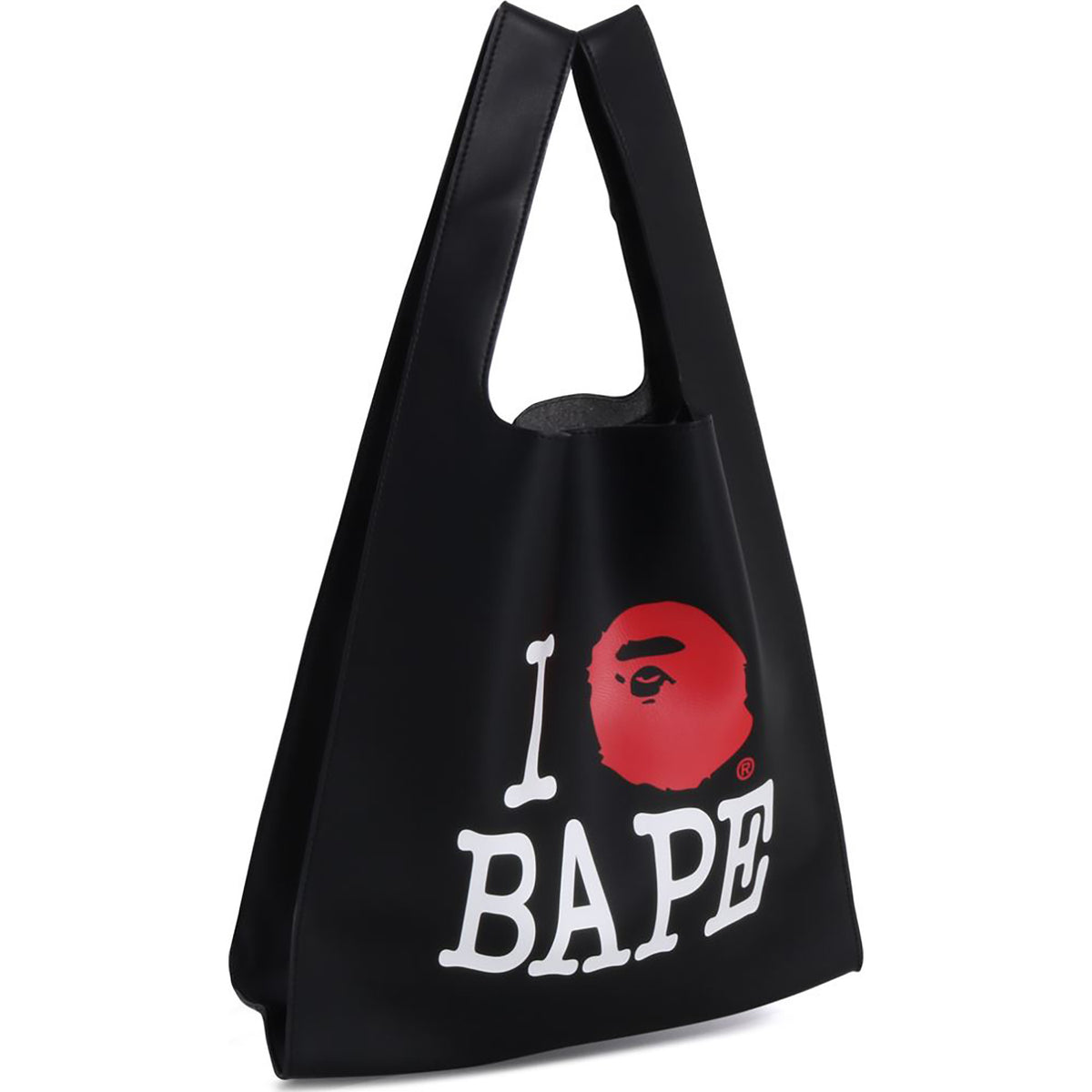 I LOVE BAPE PU LEATHER BAG LADIES