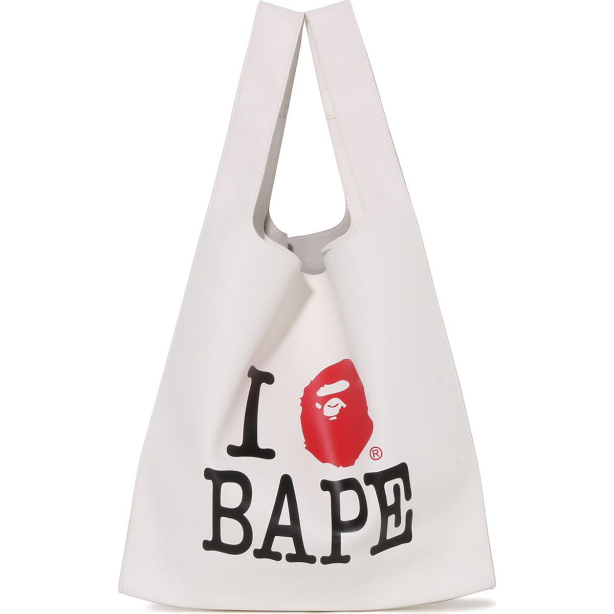 I LOVE BAPE PU LEATHER BAG LADIES