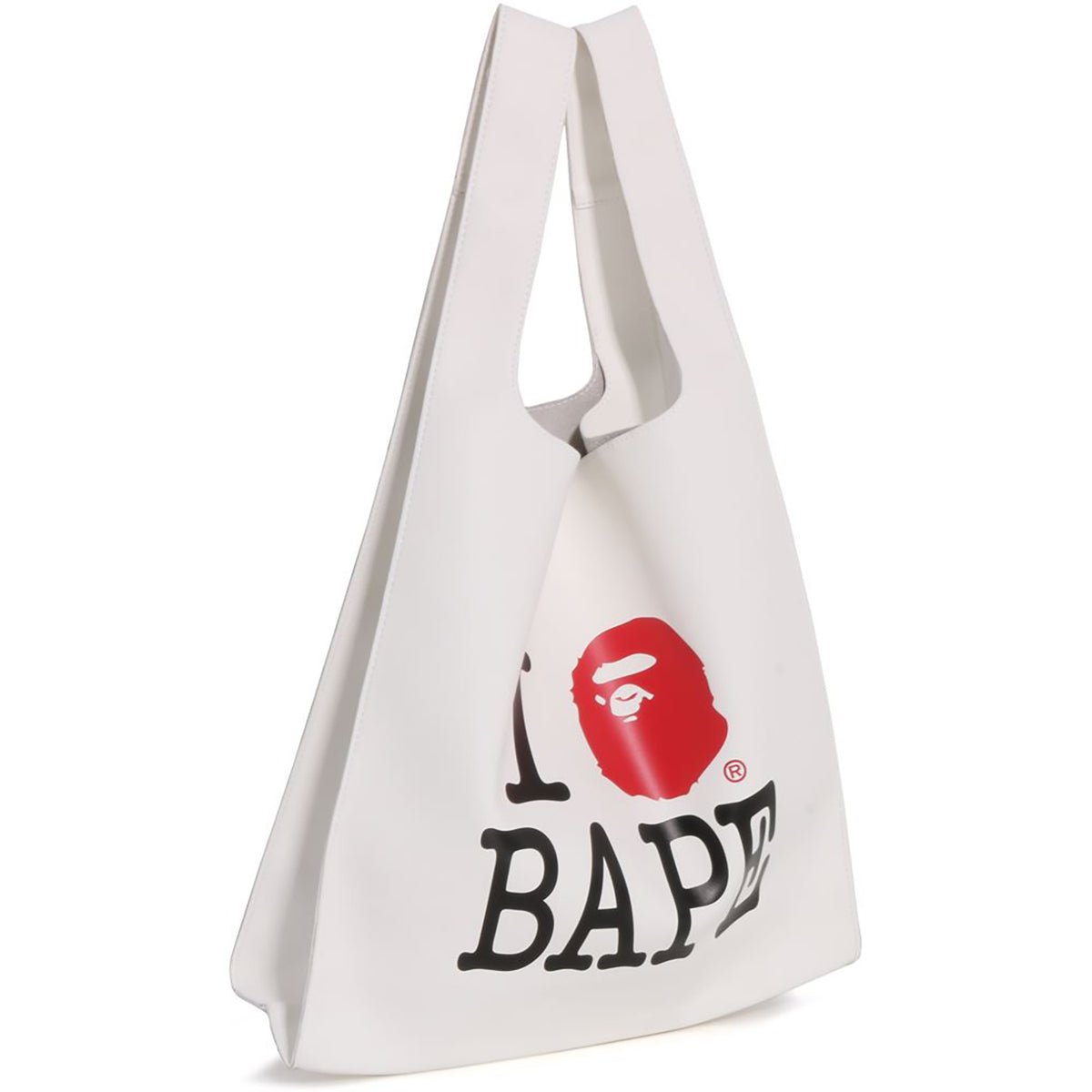 I LOVE BAPE PU LEATHER BAG LADIES