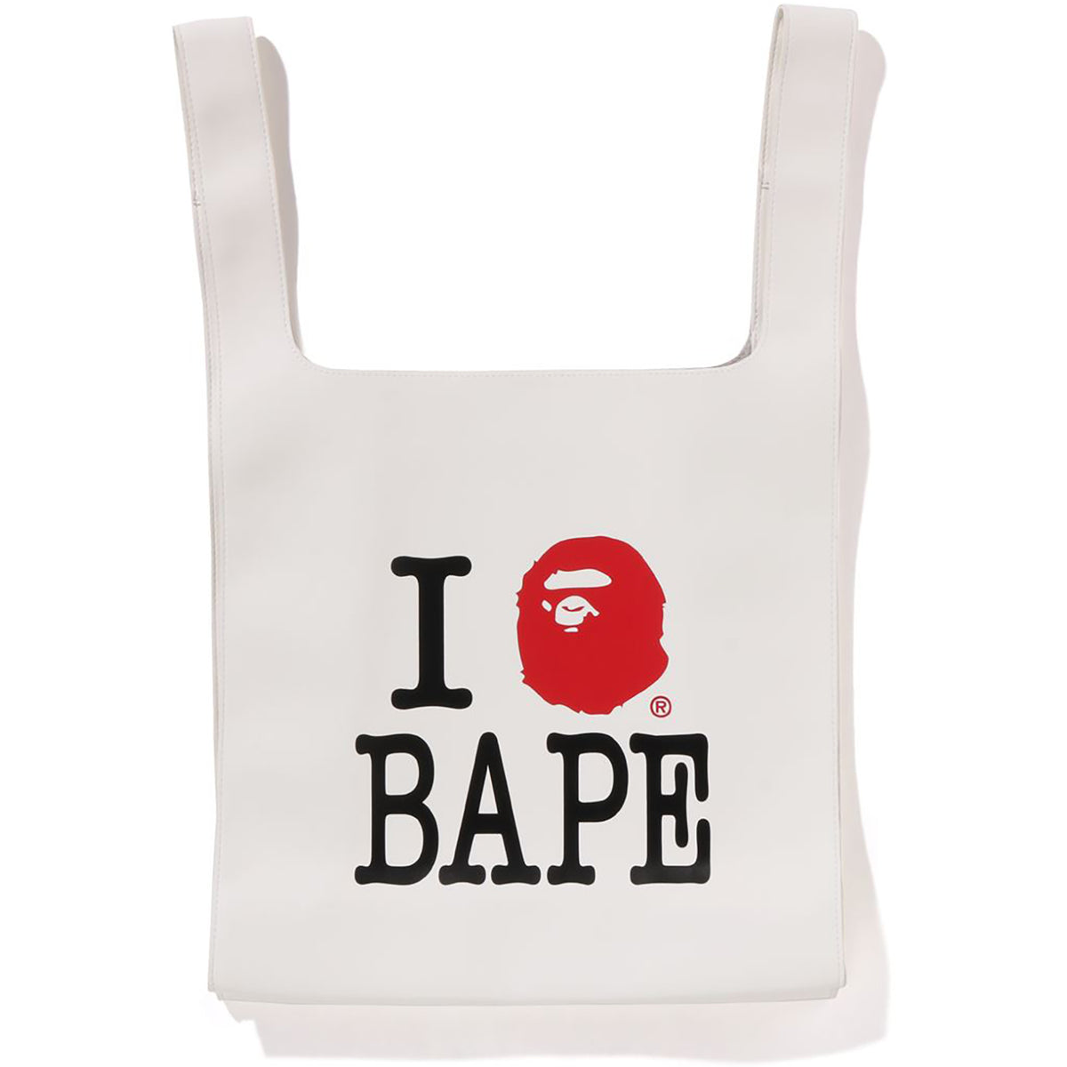 I LOVE BAPE PU LEATHER BAG LADIES