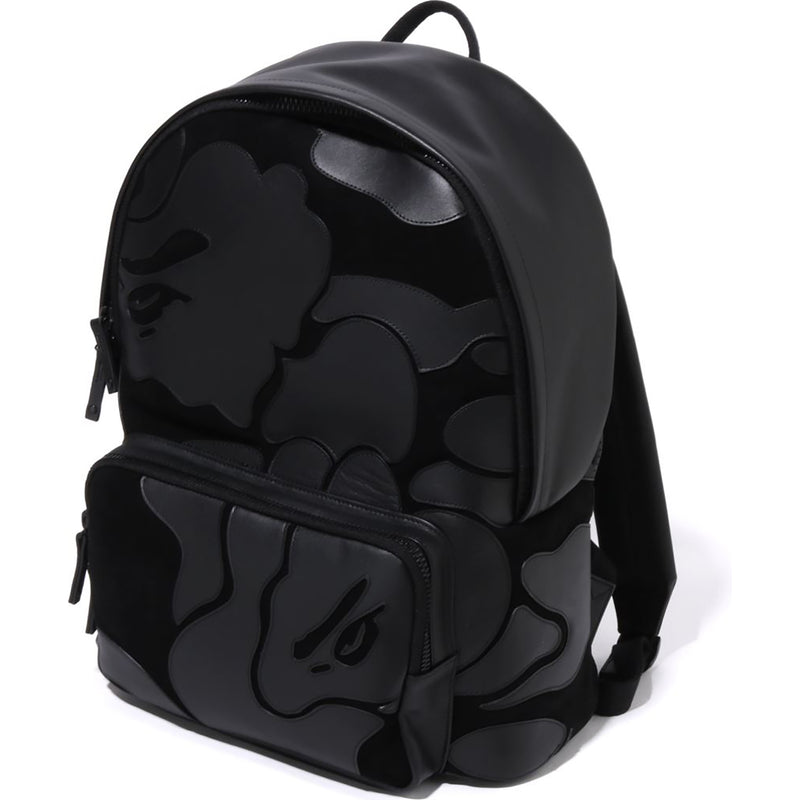 CAMO PATCH LEATHER DAYPACK MENS