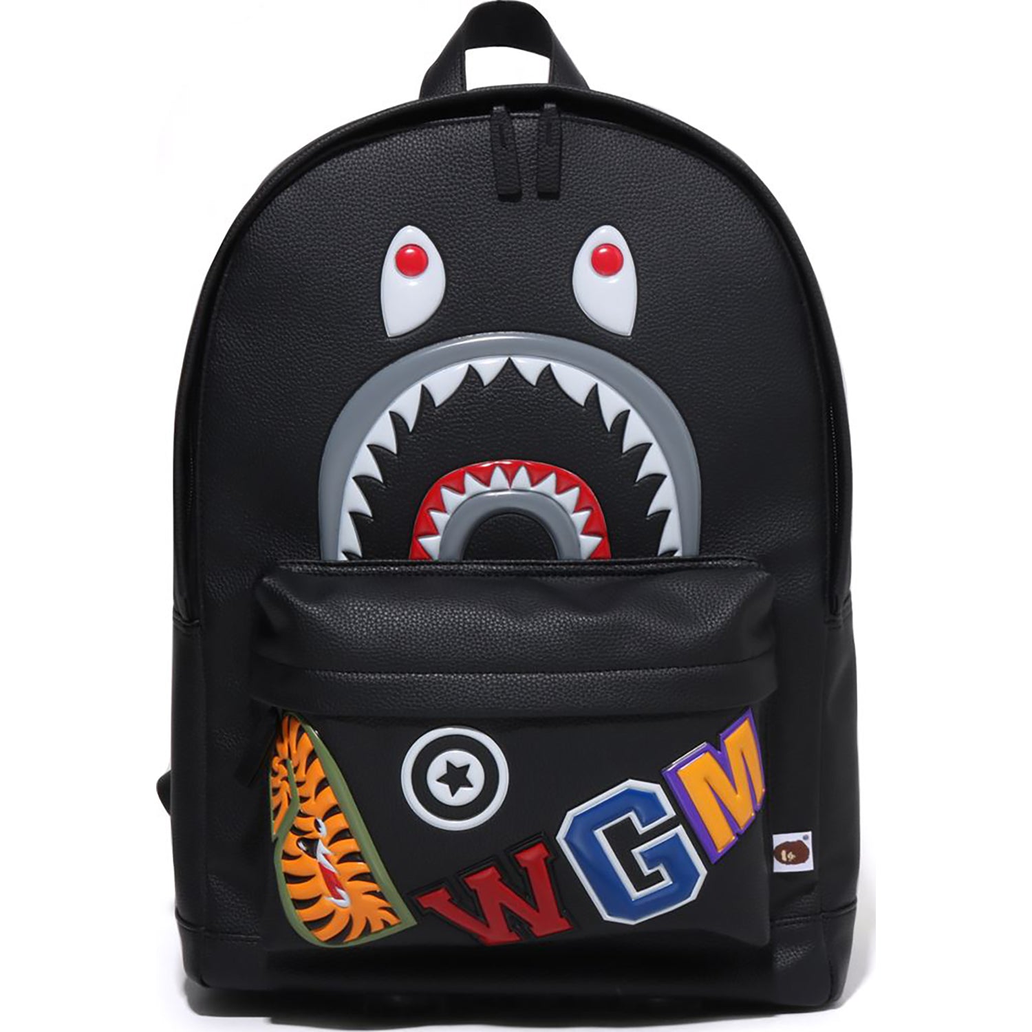 Men's FW25 Shark Daypack with Synthetic Leather Motif & Strap – us