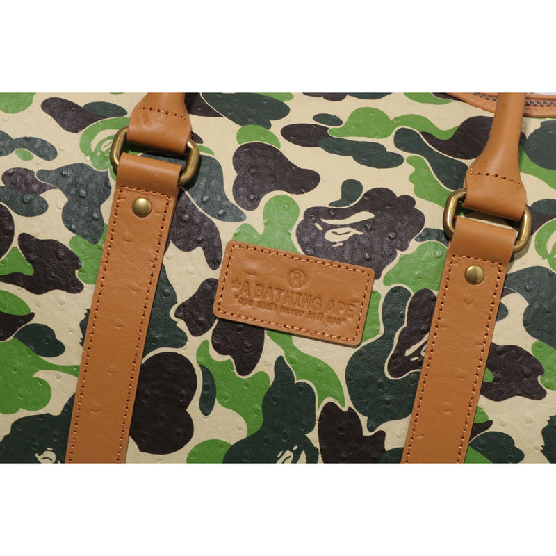 ABC CAMO PU OSTRICH BOSTON BAG MENS