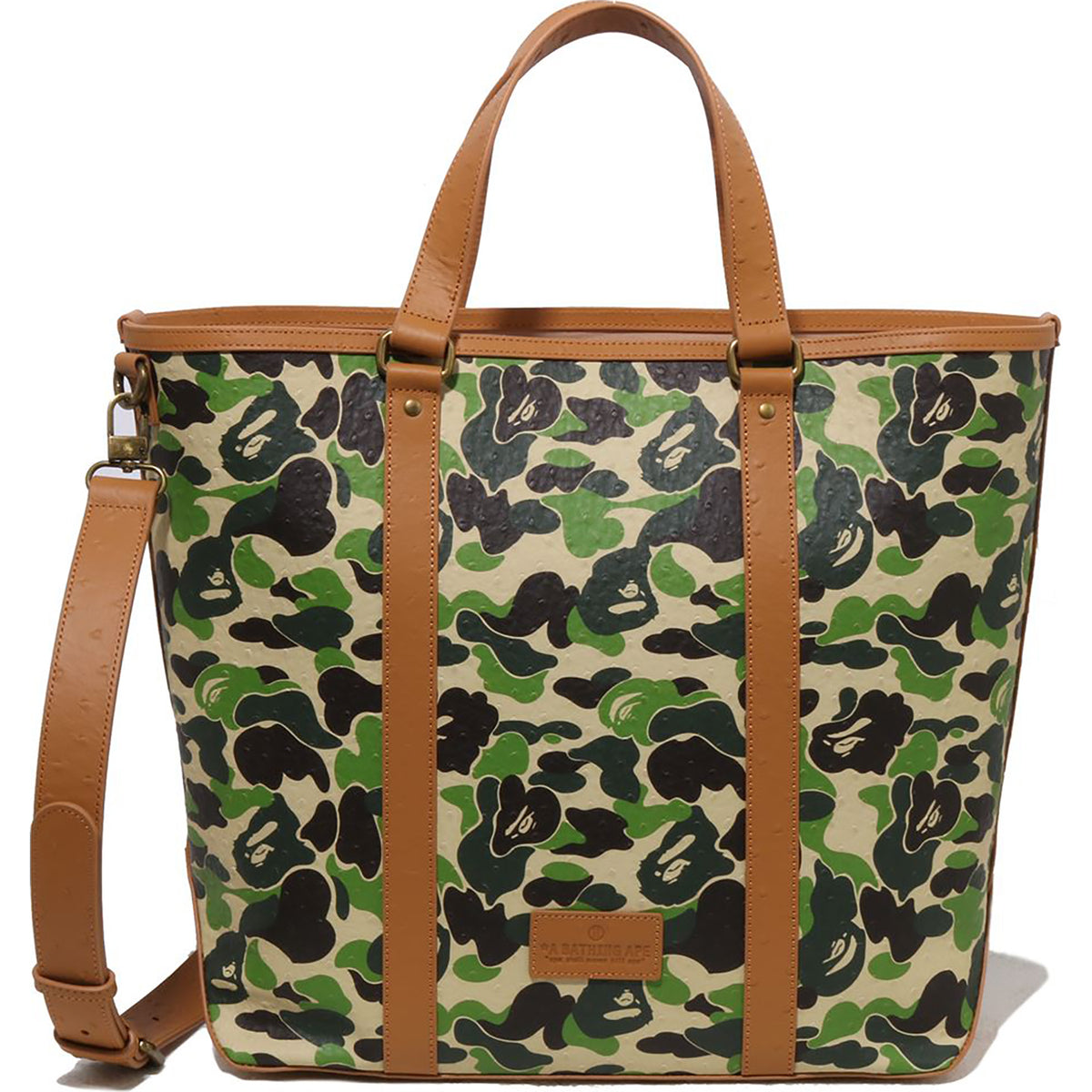 ABC CAMO PU OSTRICH TOTE BAG MENS