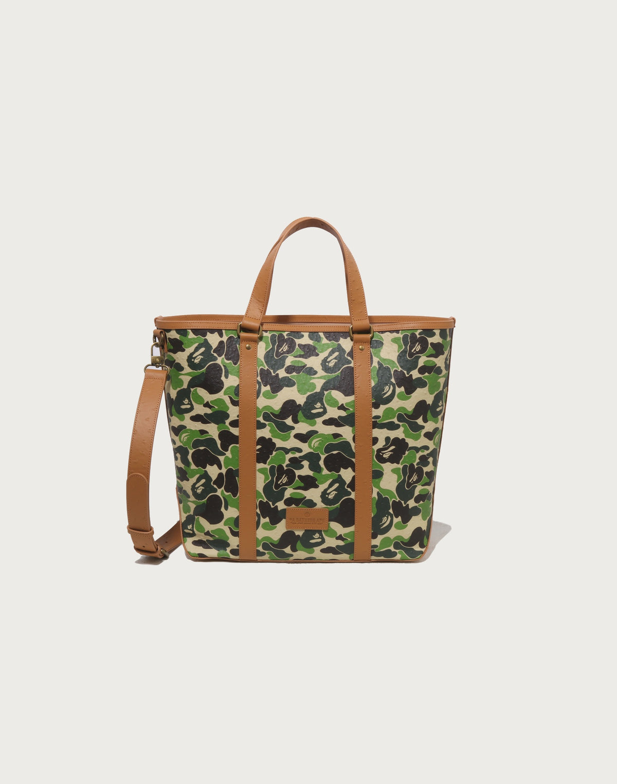 ABC CAMO PU OSTRICH TOTE BAG MENS