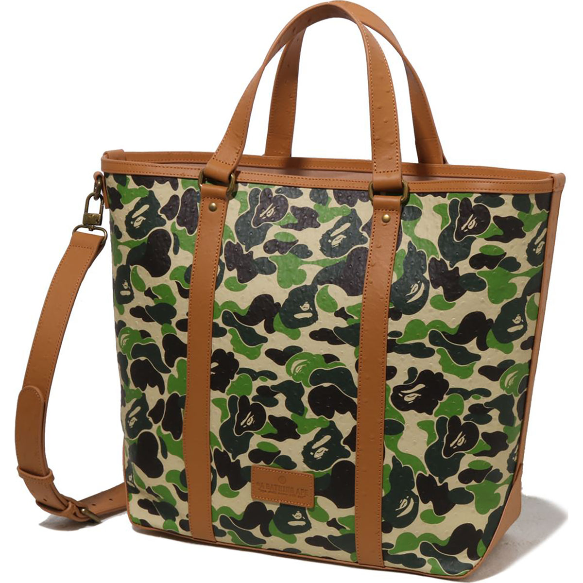 ABC CAMO PU OSTRICH TOTE BAG MENS