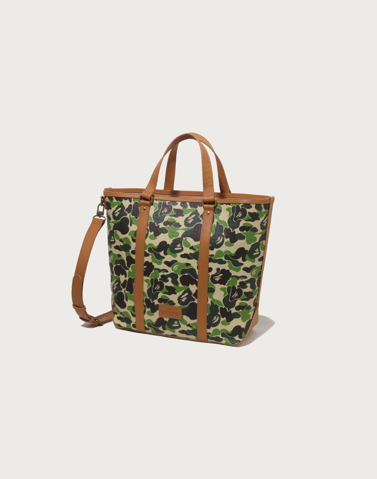 ABC CAMO PU OSTRICH TOTE BAG MENS