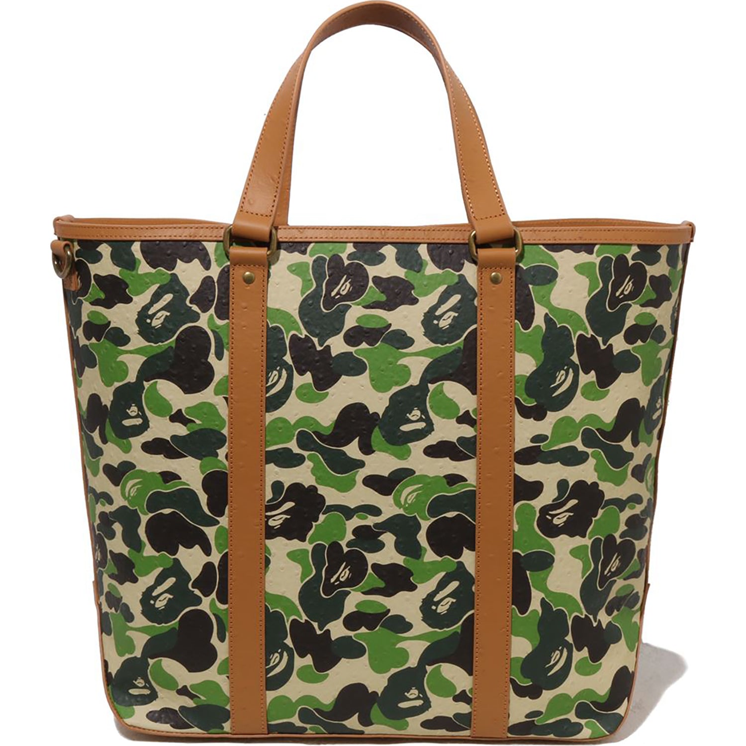 【BAPE® ABC OSTRICH BOSTON BAG　green ボストン BAPE® ABC OSTRICH BOSTON BAG green ボストン アベイシングエイプ