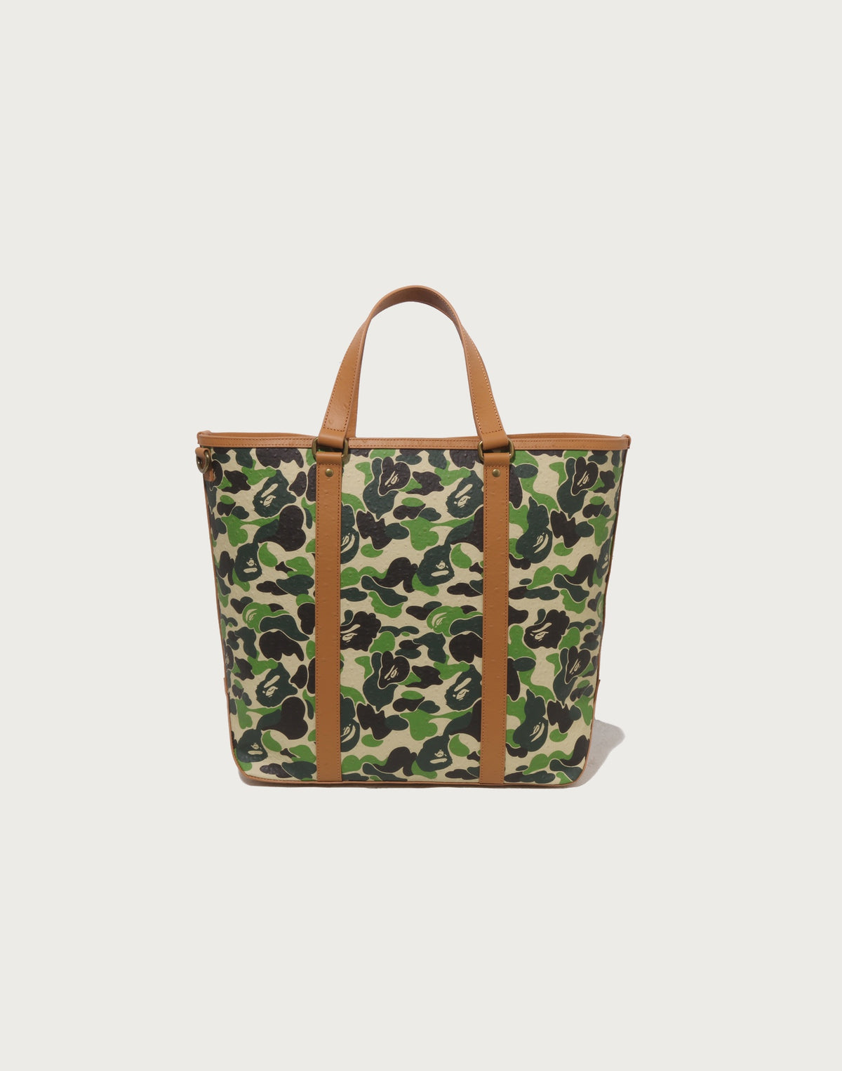 ABC CAMO PU OSTRICH TOTE BAG MENS