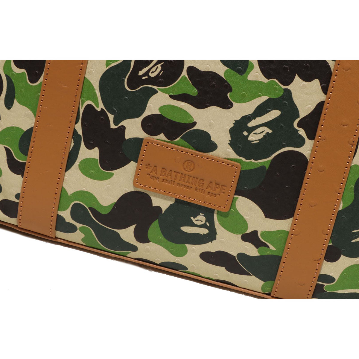 ABC CAMO PU OSTRICH TOTE BAG MENS