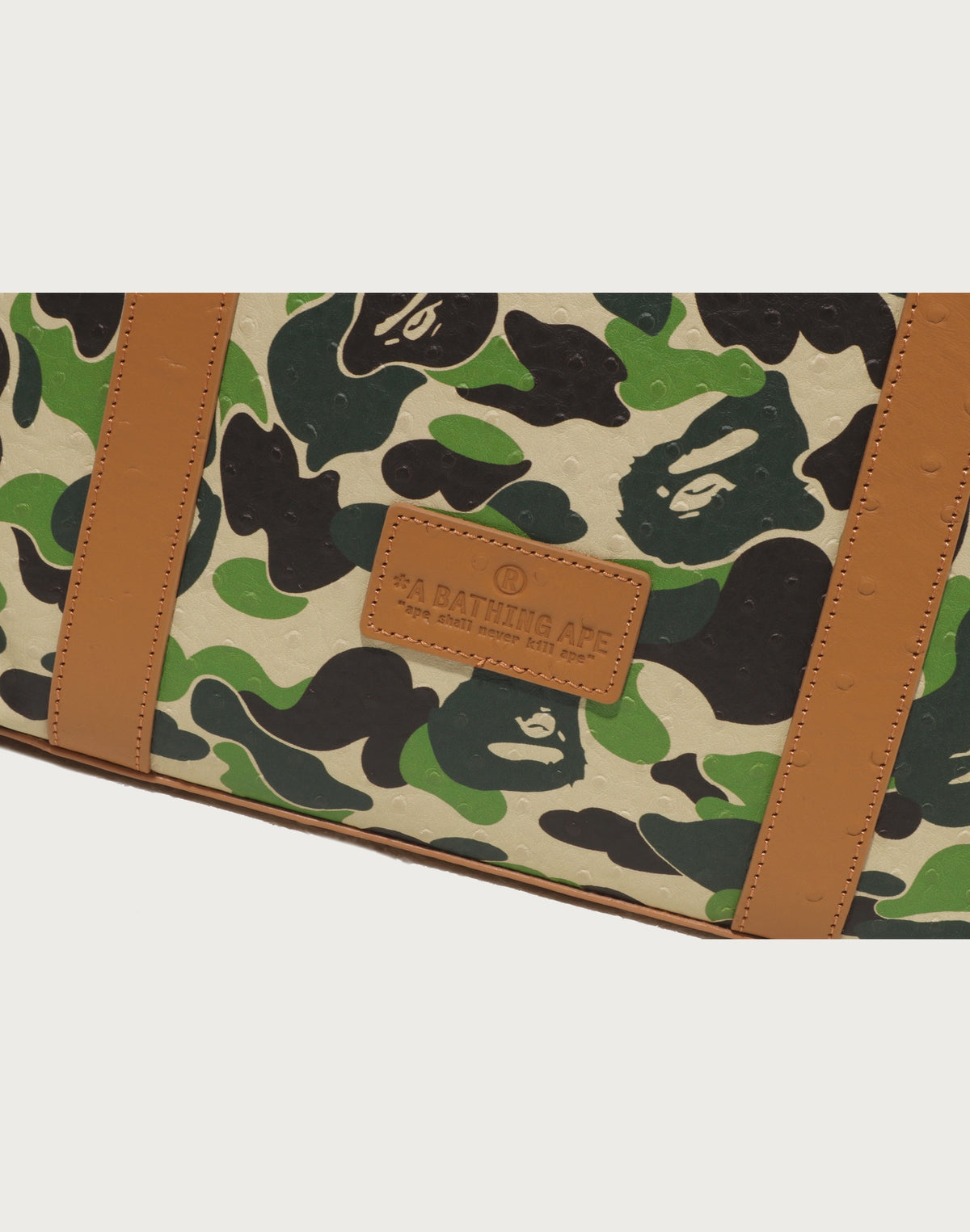 ABC CAMO PU OSTRICH TOTE BAG MENS