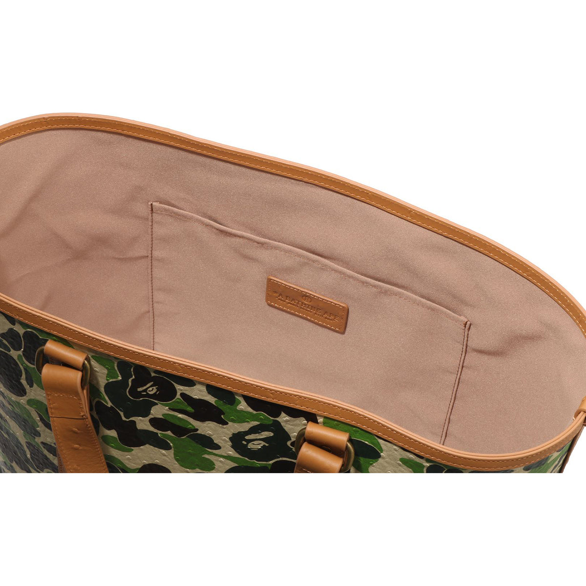 ABC CAMO PU OSTRICH TOTE BAG MENS