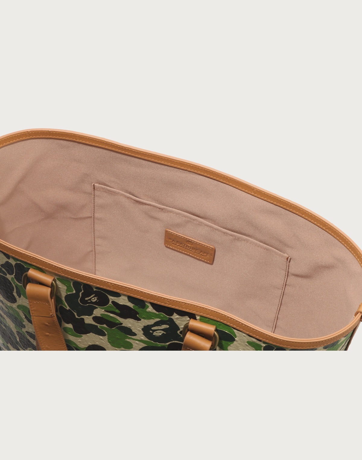 ABC CAMO PU OSTRICH TOTE BAG MENS