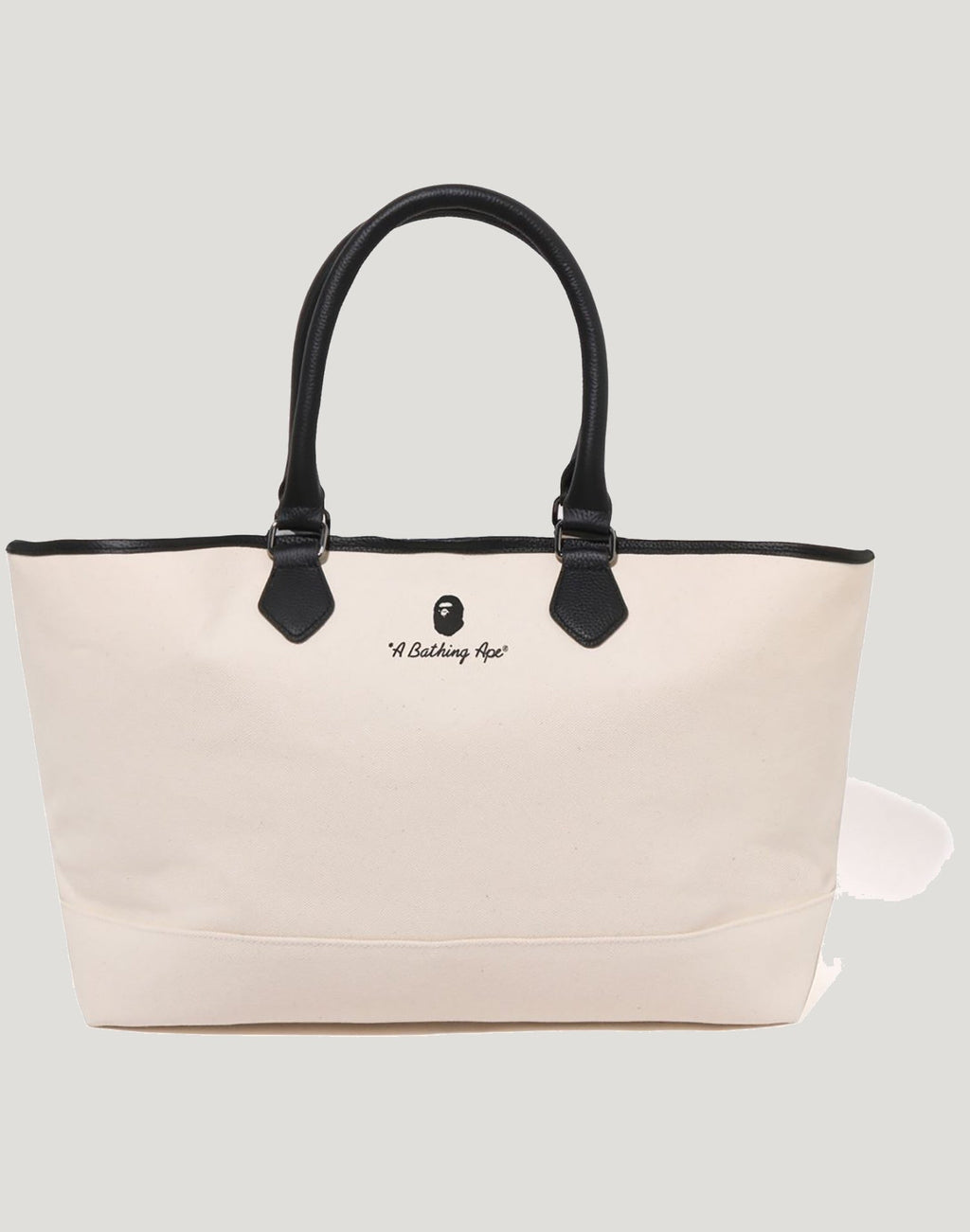 A BATHING APE CANVAS TOTE BAG MENS