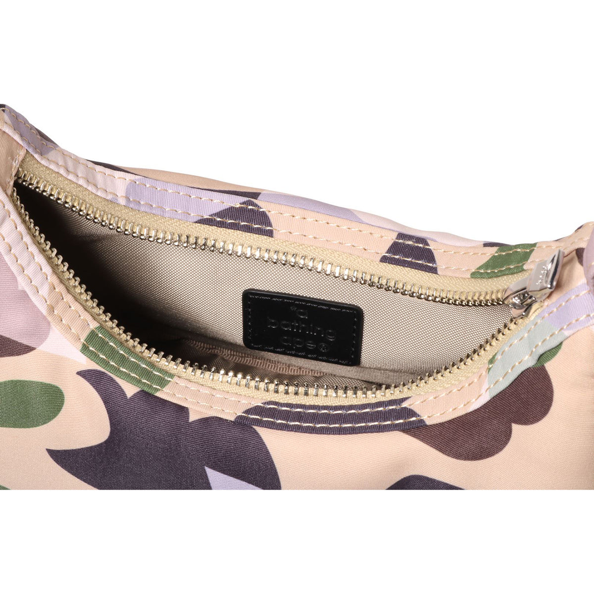 STA OVER PRINT 1ST CAMO QUILTING MOON SHAPE BAG LADIES