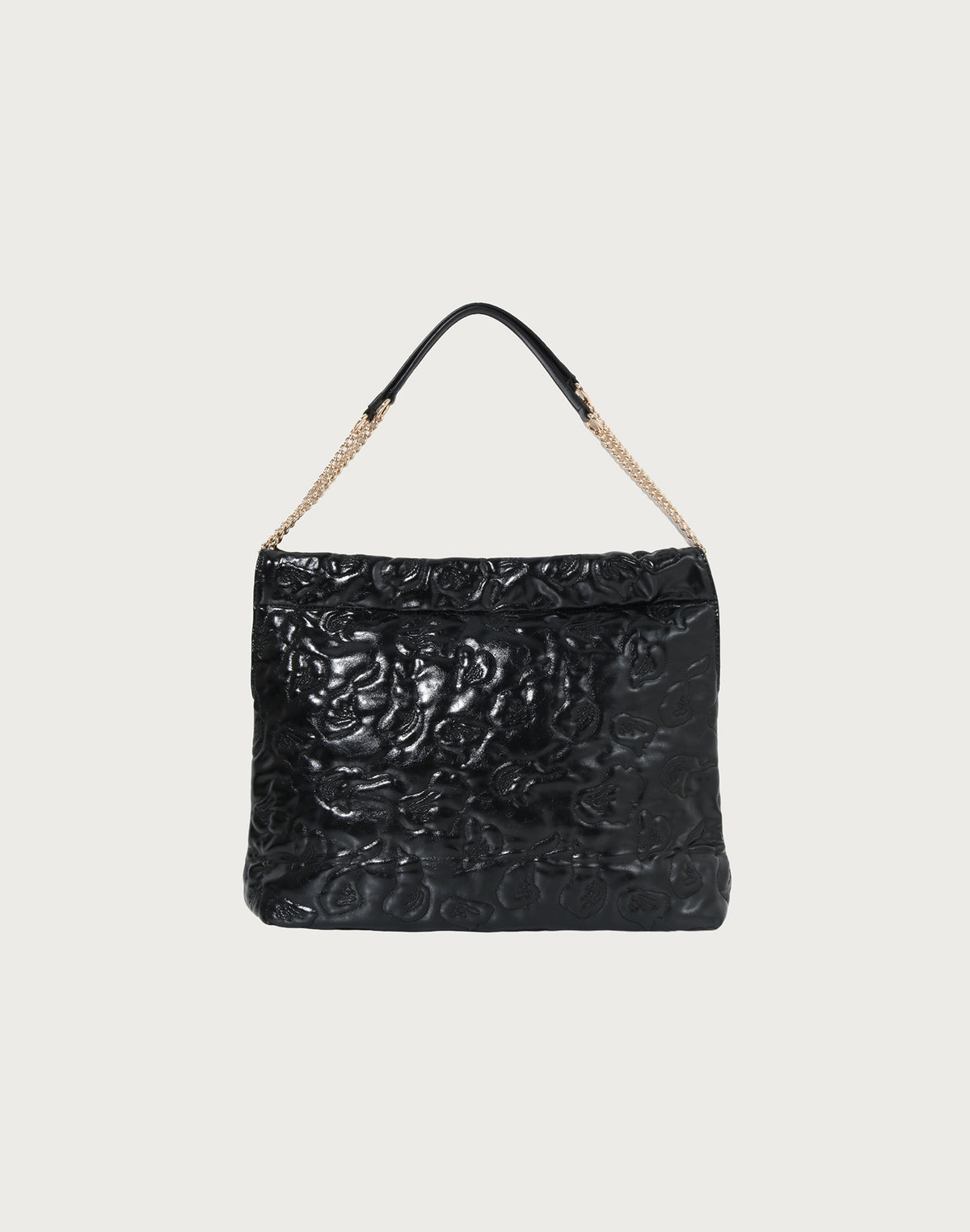 CAMO QUILTING CHAIN HANDLE TOTE BAG LADIES