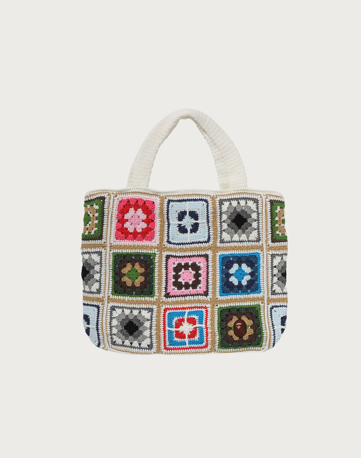 APE HEAD ONE POINT CROCHET TOTE BAG LADIES