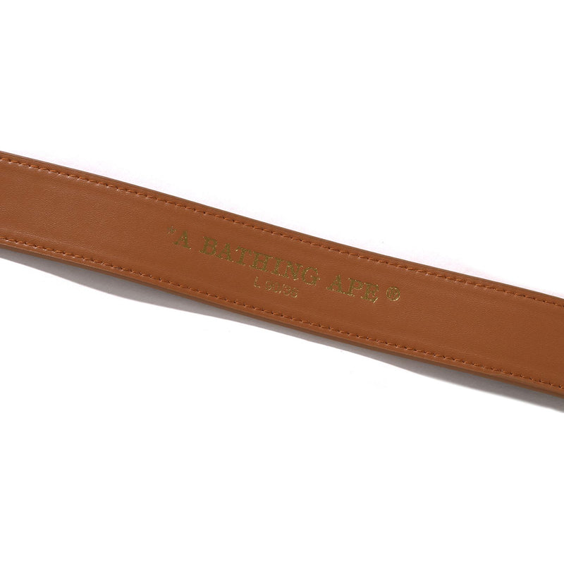 WILD LEOPARD PATTERN LEATHER BELT MENS