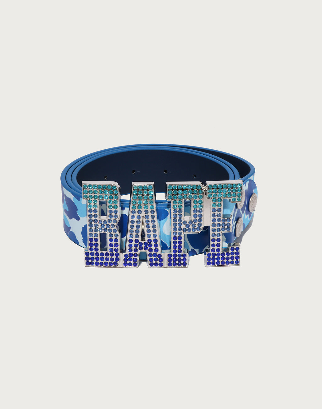 ABC CAMO BAPE LEATHER BELT MENS