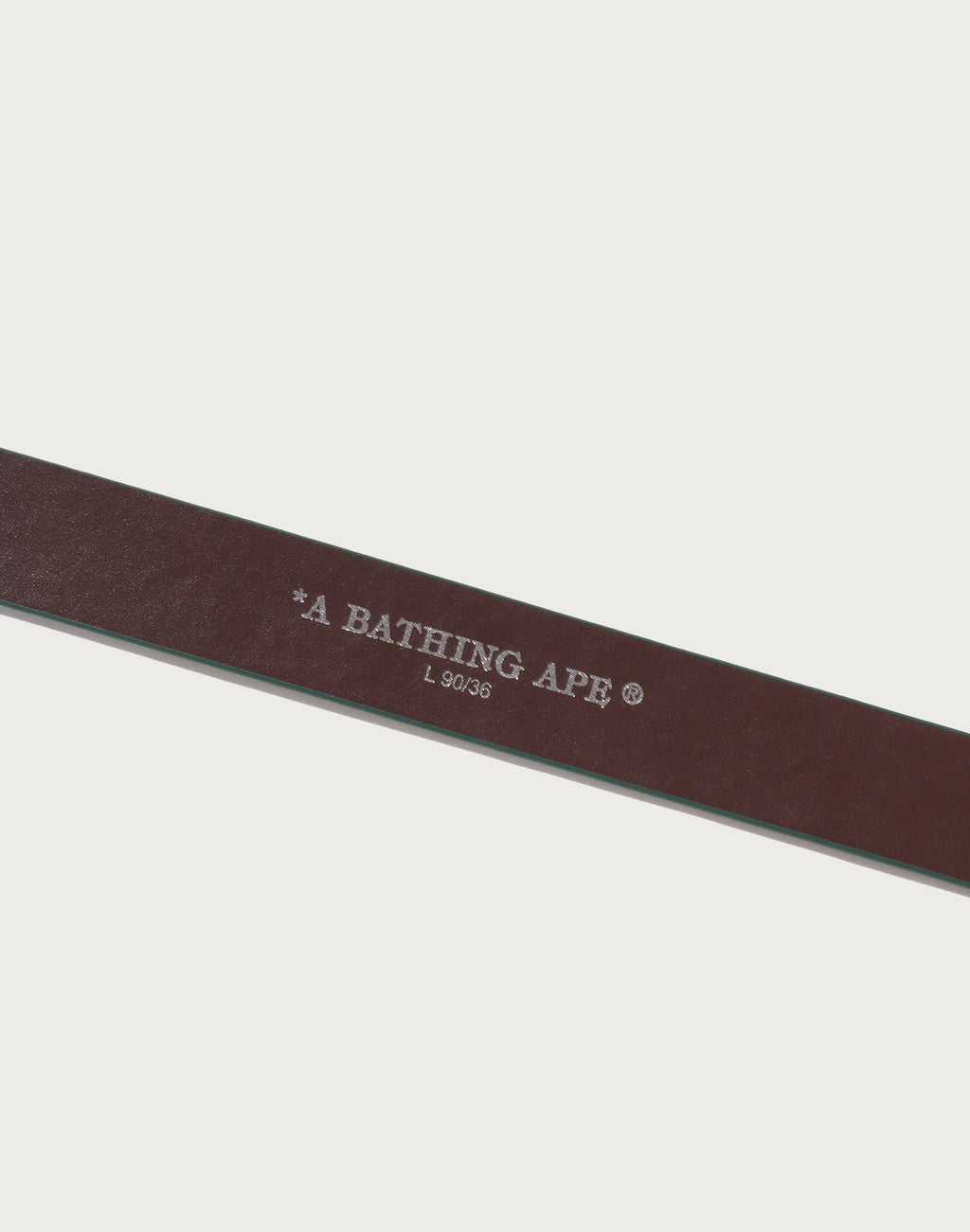 ABC CAMO BAPE LEATHER BELT MENS