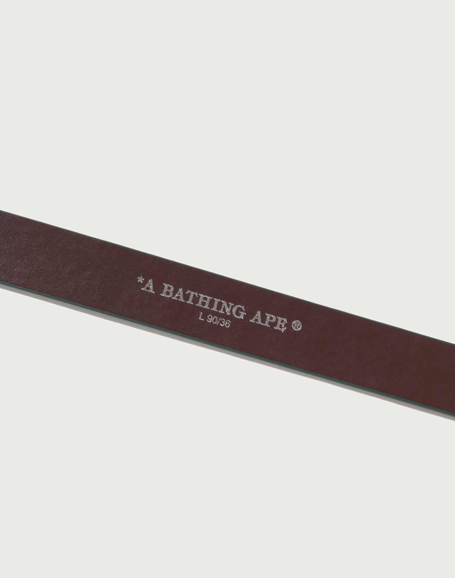 ABC CAMO BAPE LEATHER BELT MENS