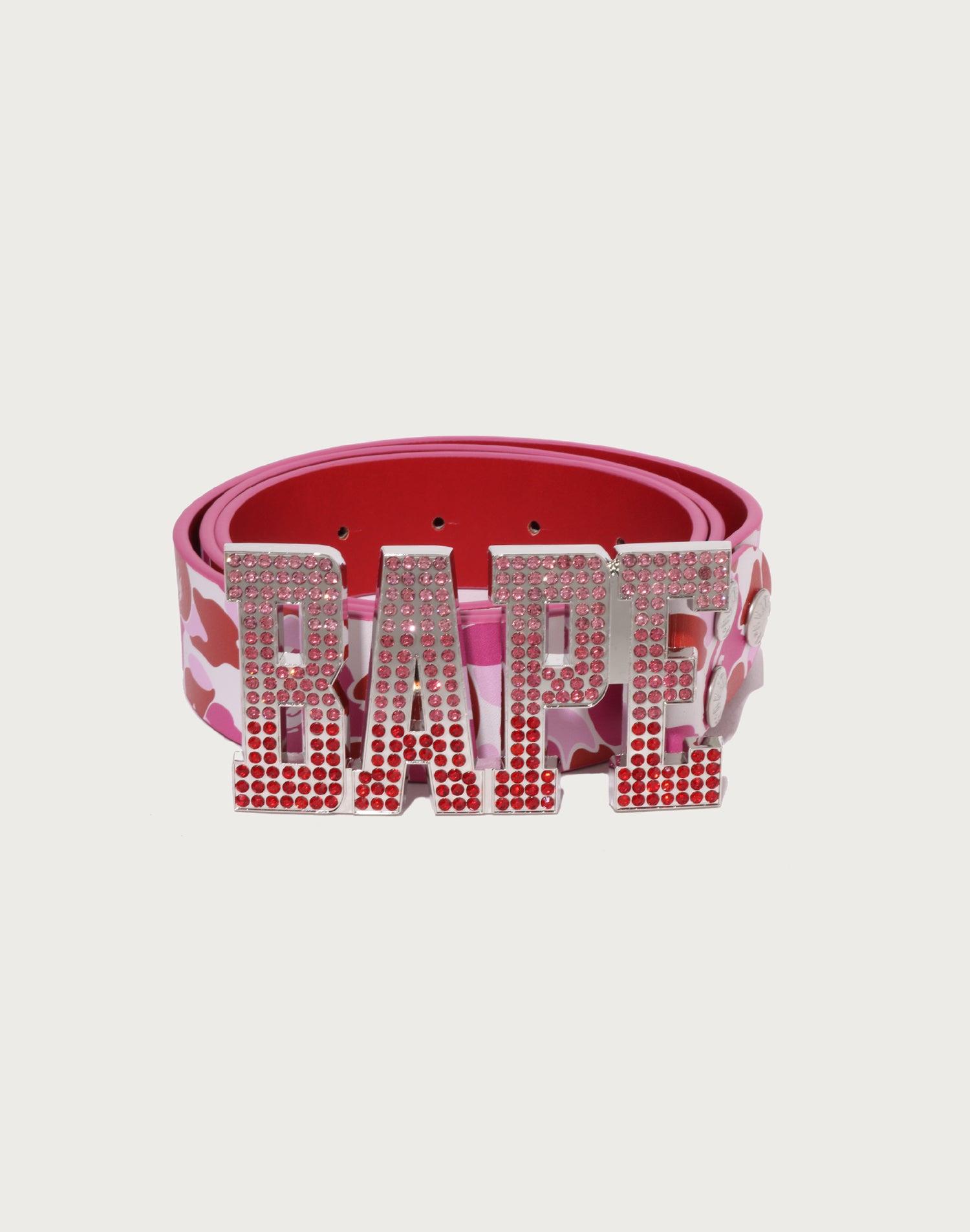 ABC CAMO BAPE LEATHER BELT MENS