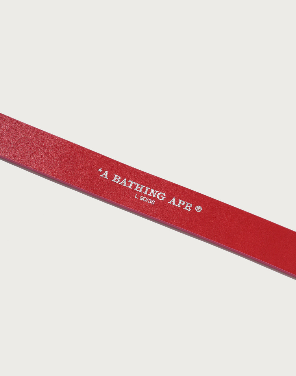 ABC CAMO BAPE LEATHER BELT MENS