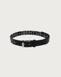 MULTI LOGO LEATHER BELT LADIES