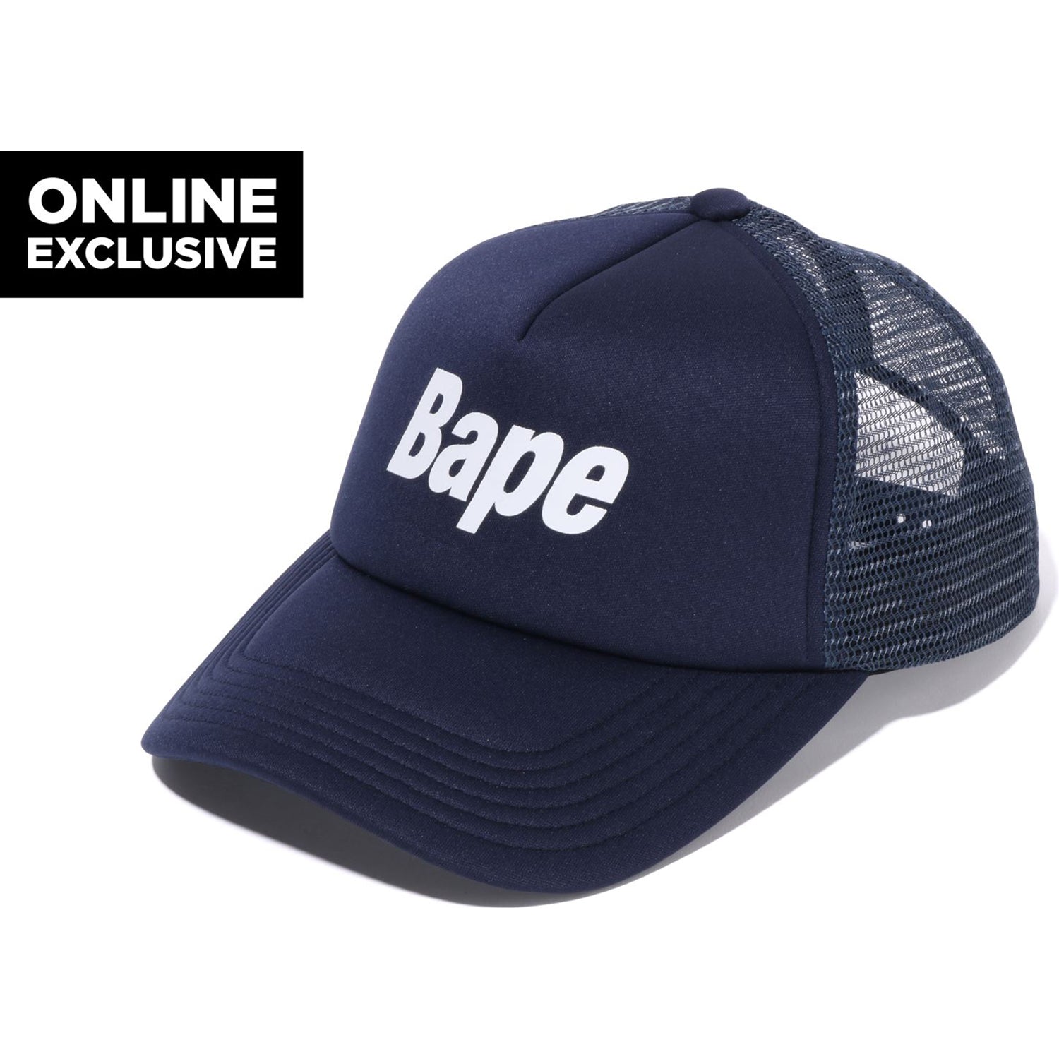 BAPE LOGO MESH CAP M BAPEC MENS