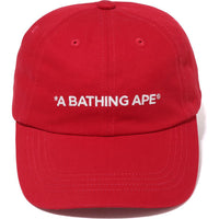A BATHING APE 6PANEL CAP MENS