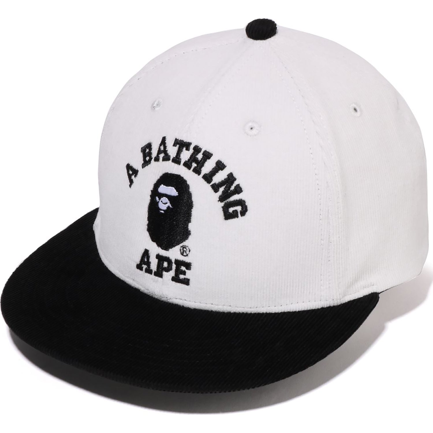 CORDUROY COLLEGE SNAP BACK CAP MENS – us.bape.com