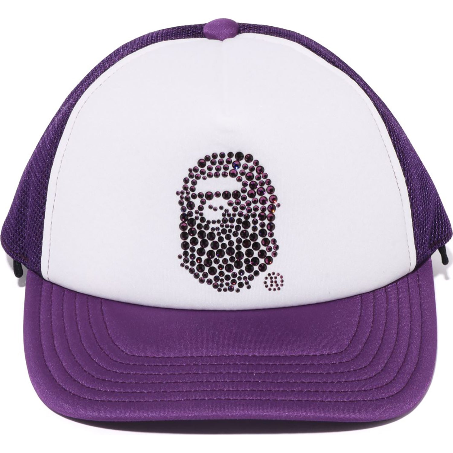 CRYSTAL STONE APE HEAD MESH CAP MENS – us.bape.com