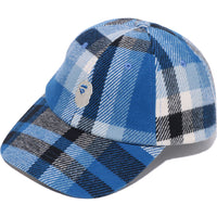 BAPE CHECK PANEL CAP MENS