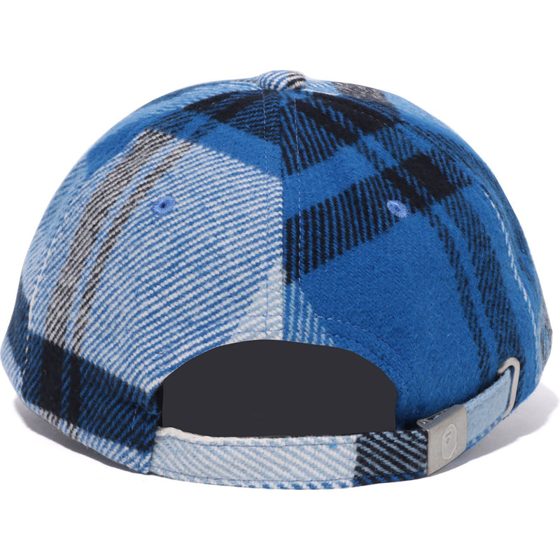 BAPE CHECK PANEL CAP MENS