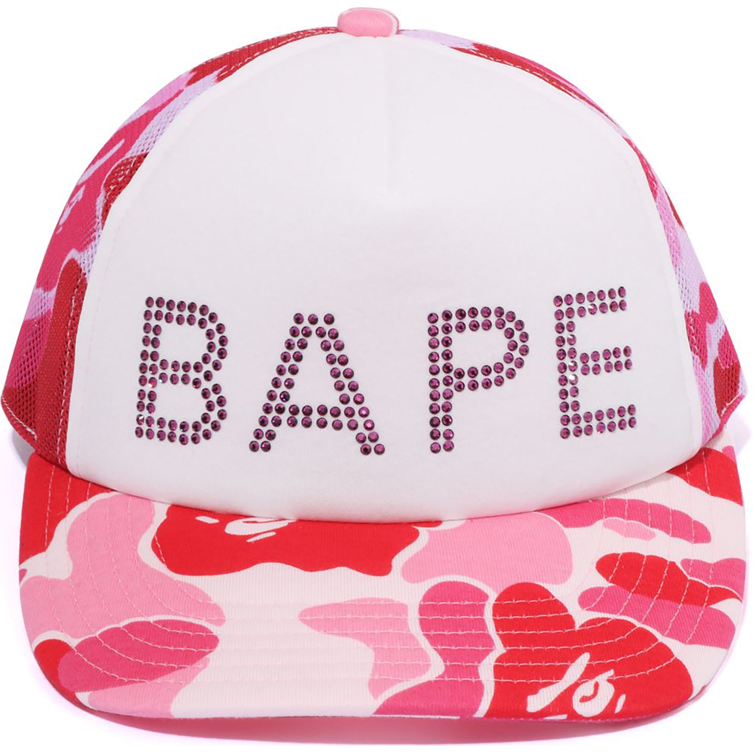 ABC CAMO CRYSTAL STONE MESH CAP LADIES – us.bape.com