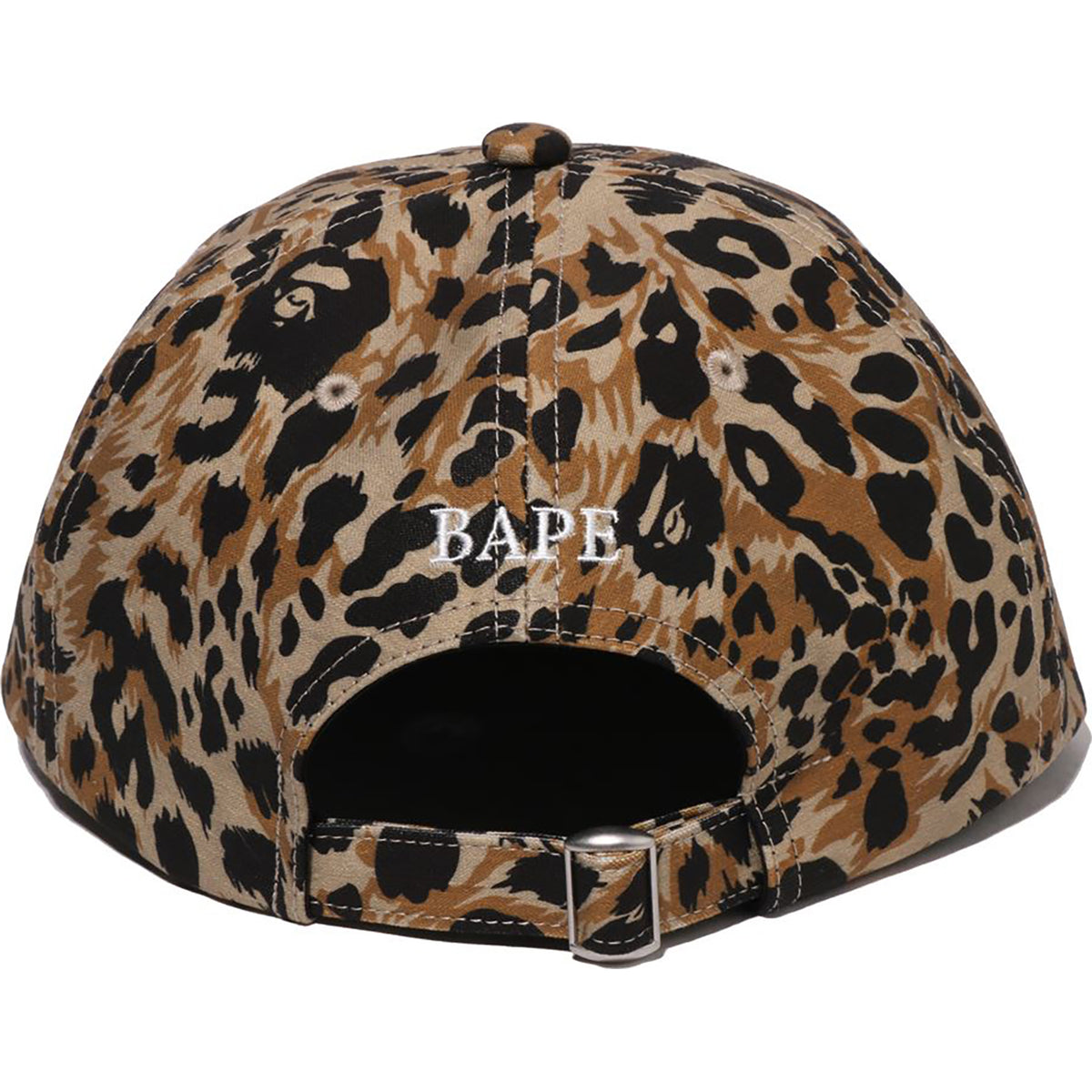 WILD LEOPARD PATTERN ONE POINT CAP MENS