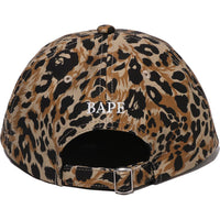 WILD LEOPARD PATTERN ONE POINT CAP MENS
