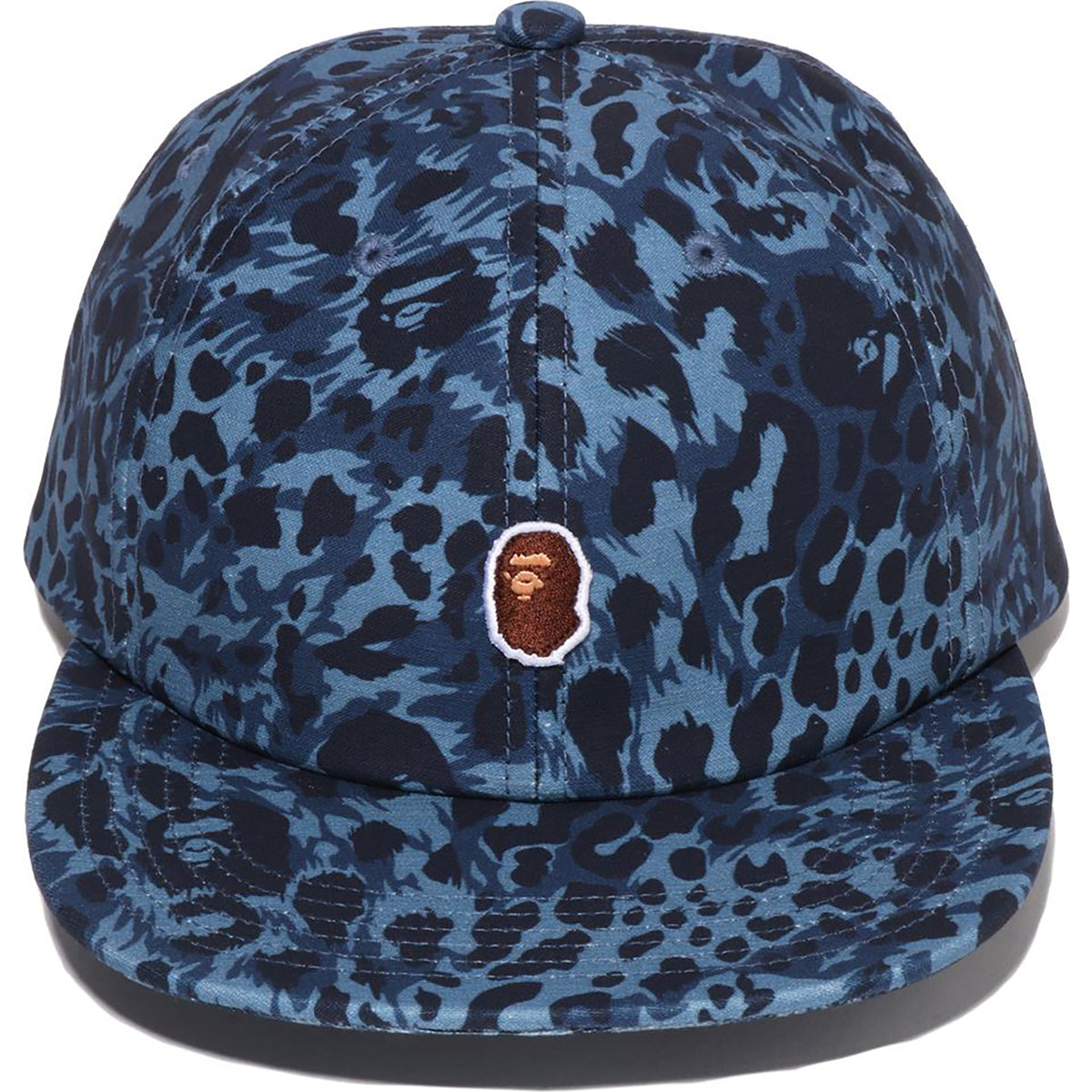 WILD LEOPARD PATTERN ONE POINT CAP MENS