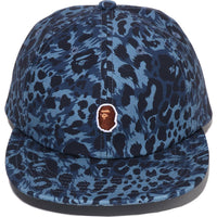 WILD LEOPARD PATTERN ONE POINT CAP MENS