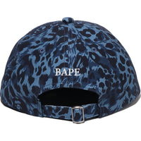 WILD LEOPARD PATTERN ONE POINT CAP MENS