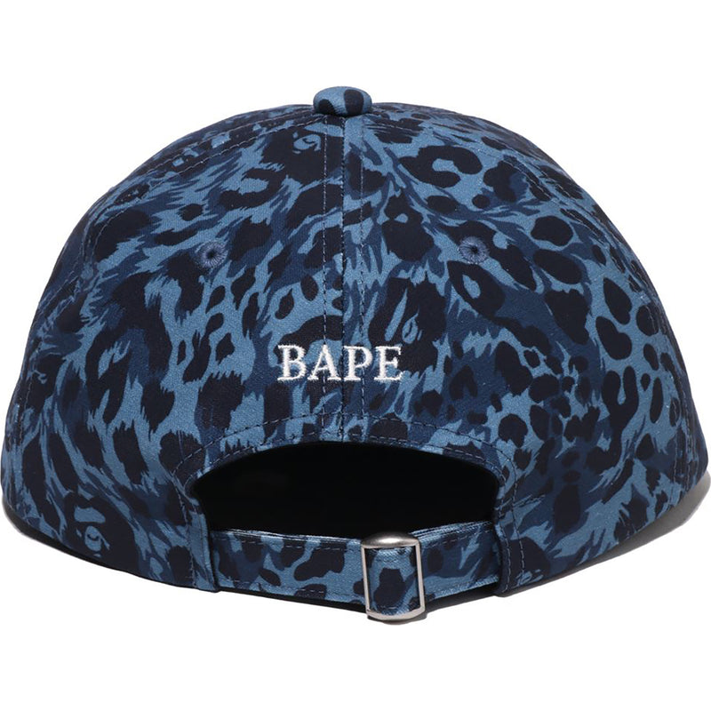 WILD LEOPARD PATTERN ONE POINT CAP MENS